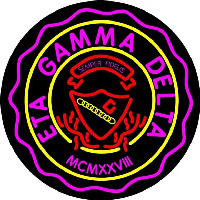 Eta Gamma Delta Logo Neon Sign