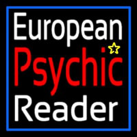 European Psychic Reader Neon Sign