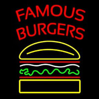 Famous Burgers Neon Sign