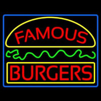 Famous Burgers Neon Sign