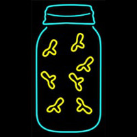 Fireflies In A Jar Neon Sign