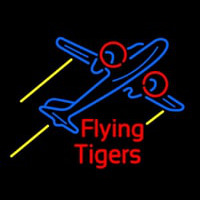 Flying Tigers Airplane Neon Sign