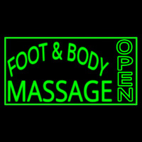 Foot And Body Massage Open Neon Sign