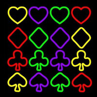 Four Signs Of The Poker Neon Sign