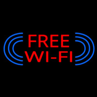 Free Wi Fi Neon Sign