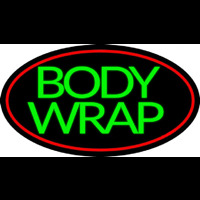 Green Body Wraps Neon Sign