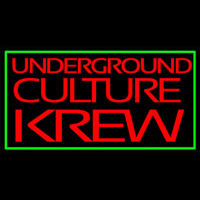 Green Border Underground Cult Ure Krew Neon Sign