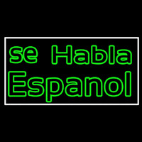 Green Se Habla Espanol Neon Sign