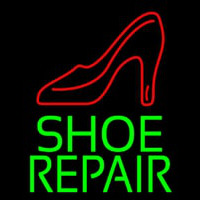 Green Shoe Repair Neon Sign