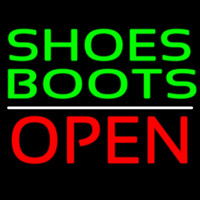 Green Shoes Boots Open Neon Sign