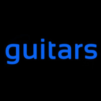 Guitar Cursive 1 Neon Sign