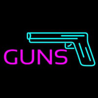 Guns Logo Neon Sign