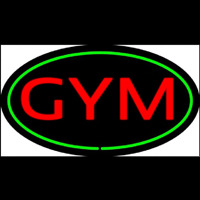 Gym Oval Green Neon Sign