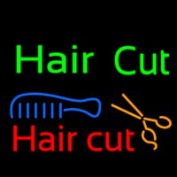 Hair Cut Neon Sign