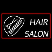 Hair Salon With Scissor And Comb Neon Sign