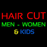 Haircut Men Women And Kids Neon Sign