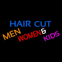 Haircut Men Women And Kids Neon Sign