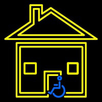 Handicapped Housing Neon Sign