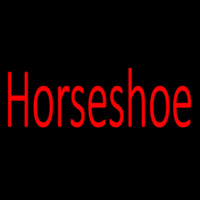 Horseshoe Red Neon Sign