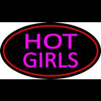 Hot Girls With Red Border Neon Sign