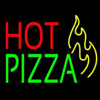 Hot Pizza With Icon Neon Sign