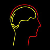 Human Head Neon Sign