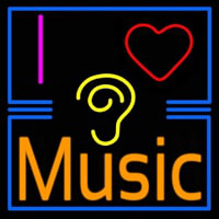 I Love Hearing Music Neon Sign