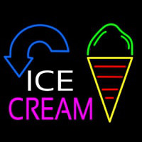 Ice Cream Arrow Neon Sign