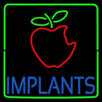 Implants With Apple Logo Neon Sign