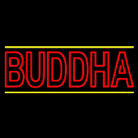 Lord Buddha With Lines Neon Sign