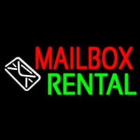 Mailbo  Rental Logo Neon Sign