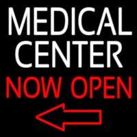 Medical Center Now Open Neon Sign