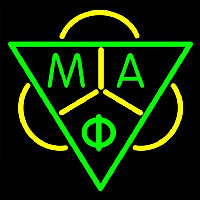 Mu Alpha Phi Logo Neon Sign