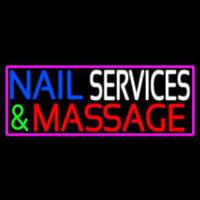 Nail Services And Massage Neon Sign