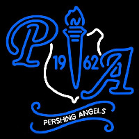 National Society of Pershing Angels Inc Logo Neon Sign