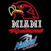 Natural Light Miami University Redhawks Beer Sign Neon Sign