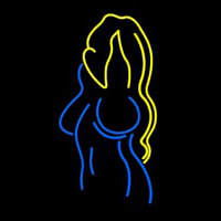 Nude Freestanding Modern Neon Sign