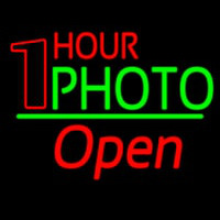 One Hour Photo Open 2 Neon Sign