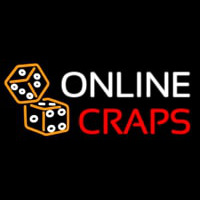 Online Craps Neon Sign