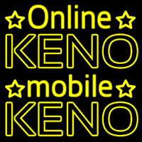 Online Keno Mobile Keno Neon Sign