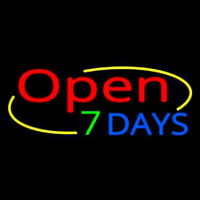 Open 7 Days Neon Sign