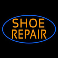 Orange Shoe Repair Neon Sign