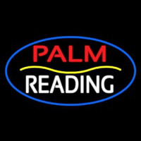 Palm Reading Yellow Line Neon Sign