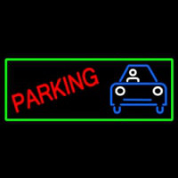 Parking With Car Neon Sign