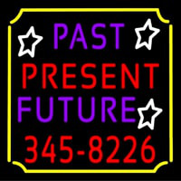 Past Present Future Border Neon Sign