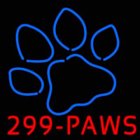 Paws With Logo Neon Sign