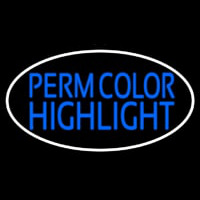 Perm Color Highlight Neon Sign