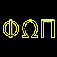 Phi Omega Pi Neon Sign