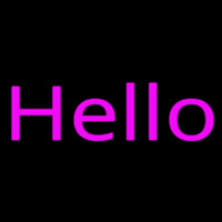 Pink Hello Neon Sign