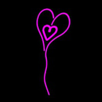 Pink Neon Heart Neon Sign